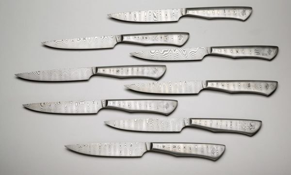 Integral Damascus Chef Steak Knives