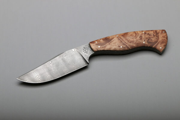 Peregrine Damascus & Maple Burl Best High End Kitchen Knives