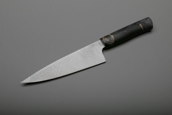 7" Custom Damascus & Black Maple Handle Chef's Cooking Knives