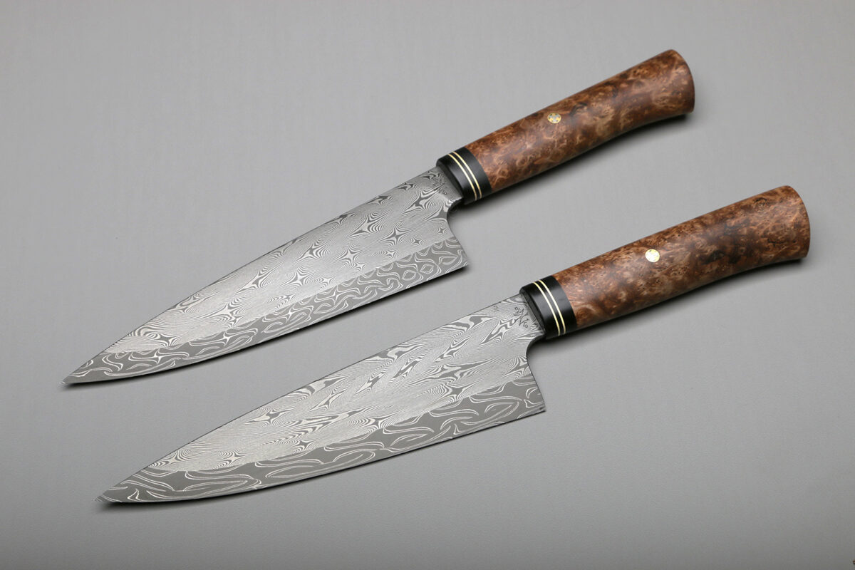 7″ MultiTwist Damascus Chef’s Knives